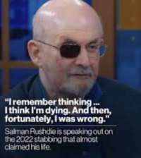 Renowned/persecuted author, Salman Rushdie, warns anti-Israel college students that calling for a “Free Palestine” is he same as calling for a “Taliban-ruled Palestine”